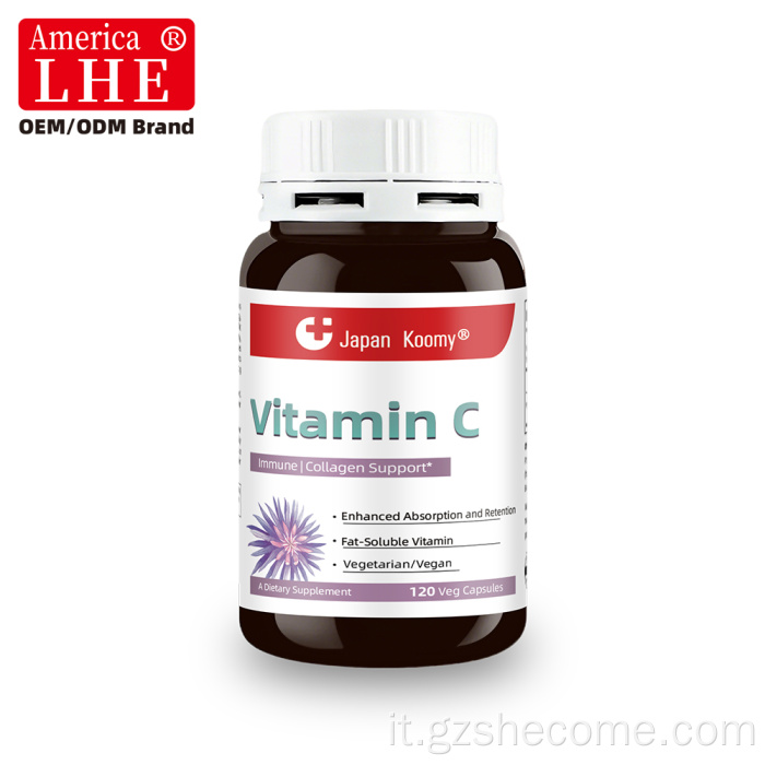 Le capsule di vitamina C Shecome supportano il sistema immunitario